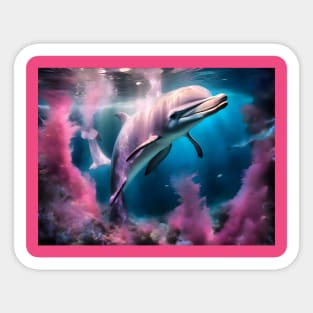 Dolphin underwater Sticker